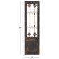 Maple and Jade 57" x 16" Gate Wall Decor in Dark Gray and Brown, , large