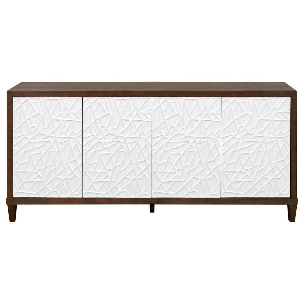 Wycliff Bay Komodo 70" TV Console in Brown and White, , large