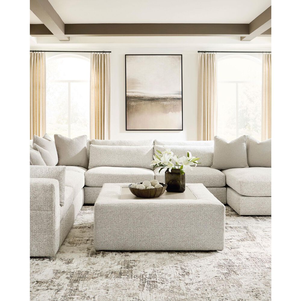 Ashley Ashbourne Estate Oversized Accent Ottoman in Snowstone, , large