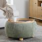 Lumisource Tray Storage Pouf with Leg in Green, , large