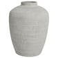 Maple and Jade 19" Decorative Vase with Linear Pattern in Distressed Cream, , large