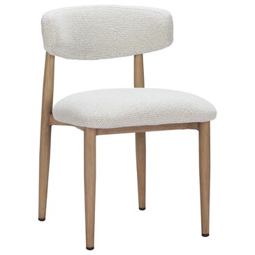 Zuo Modern Bege Side Chair in White, , large