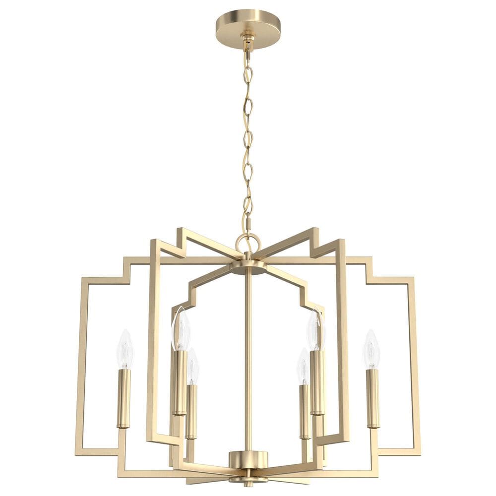 Hunter Zoanne 24" 6-Light Chandelier in Alturas Gold, , large