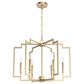 Hunter Zoanne 24" 6-Light Chandelier in Alturas Gold, , large