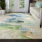 Nourison Prismatic PRS16 9"9" x 13"9" Seafoam Area Rug, , large
