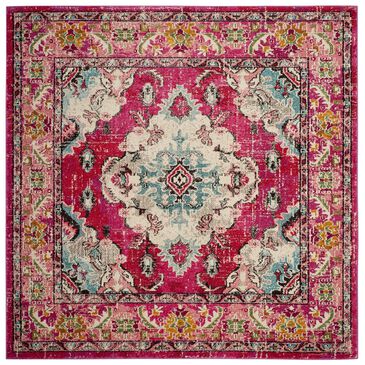 Safavieh Monaco MNC243D-5SQ 5" Square Pink/Multi Area Rug, , large