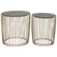 Maple and Jade Accent Table in Gold and Dark Gray (Set of 2), , large