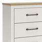 Ashley Linnocreek 3-Piece Twin Bedroom Set in White and Warm Brown, , large