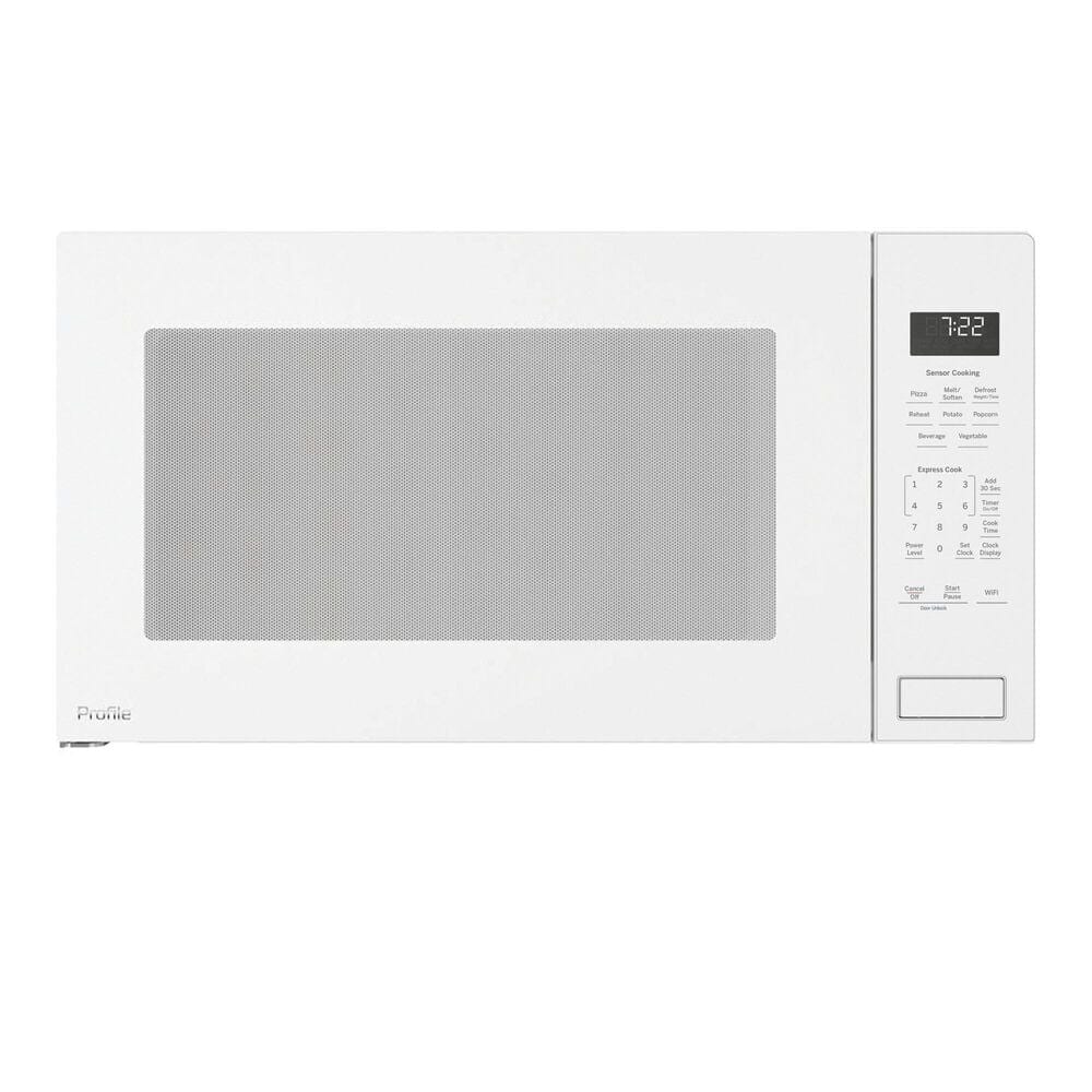 GE Profile 2.2 Cu. Ft. Countertop Sensor Microwave Oven in White, , large