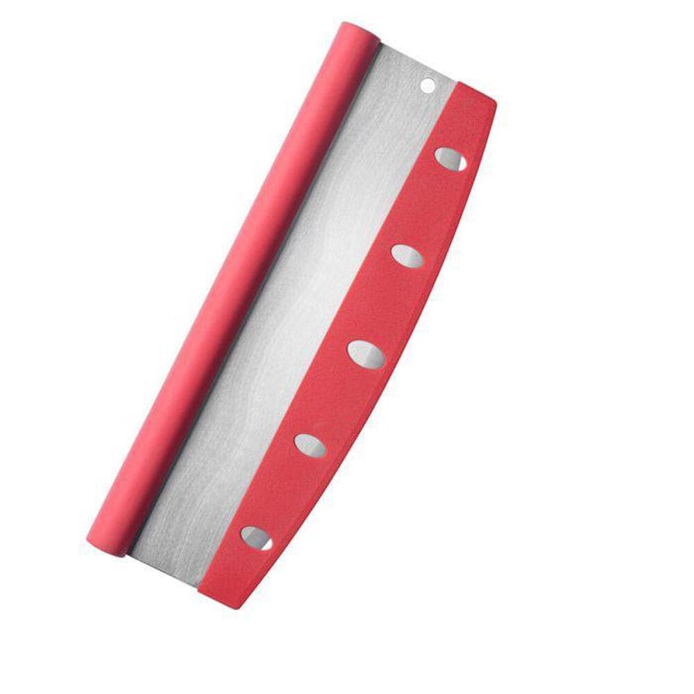 Fante&#39;s Rocking Pizza Cutter with Blade Guard in Stainless Steel and Red, , large