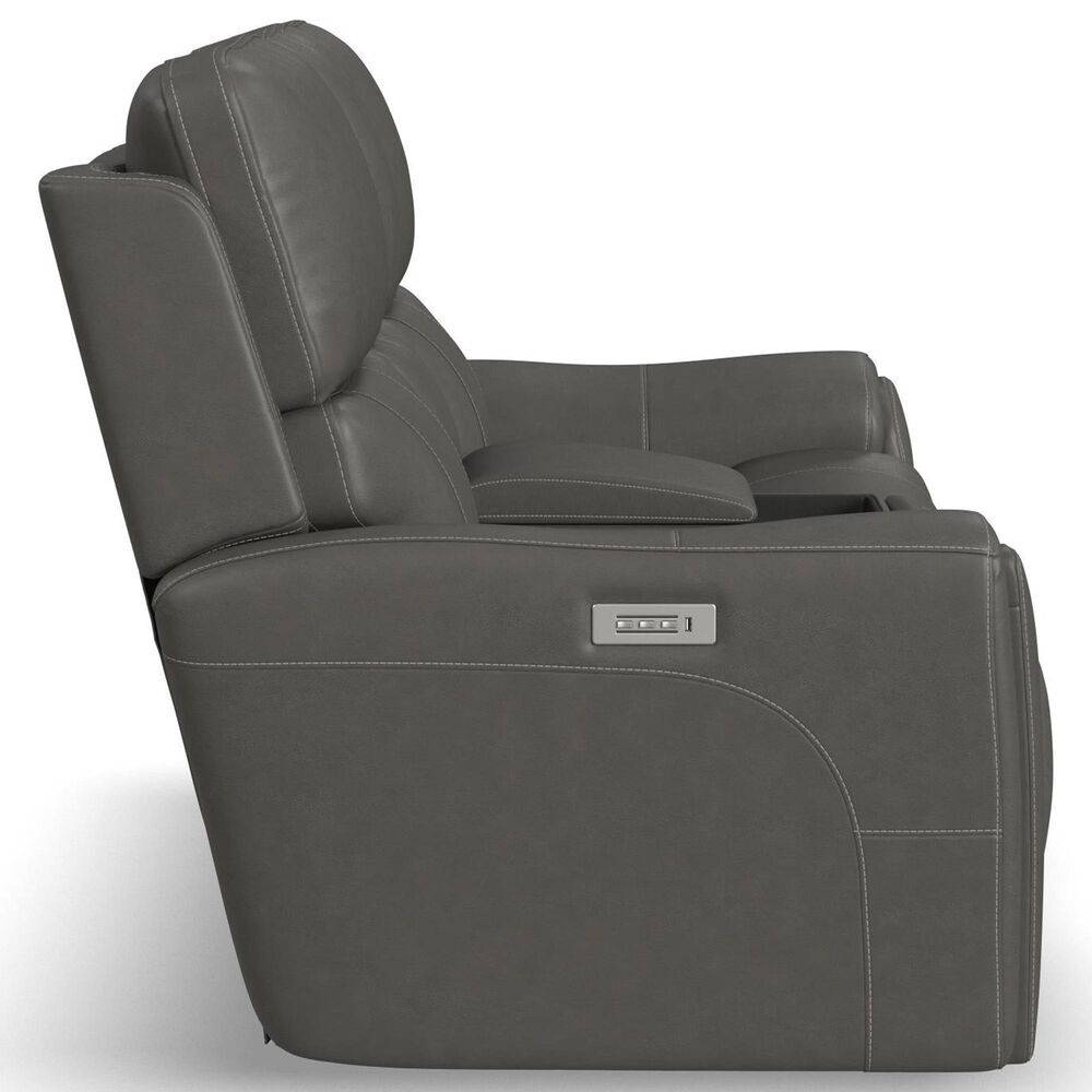 Oxford Furniture Carter 3-Piece Power Reclining Living Room Set in Smoke Gray, , large