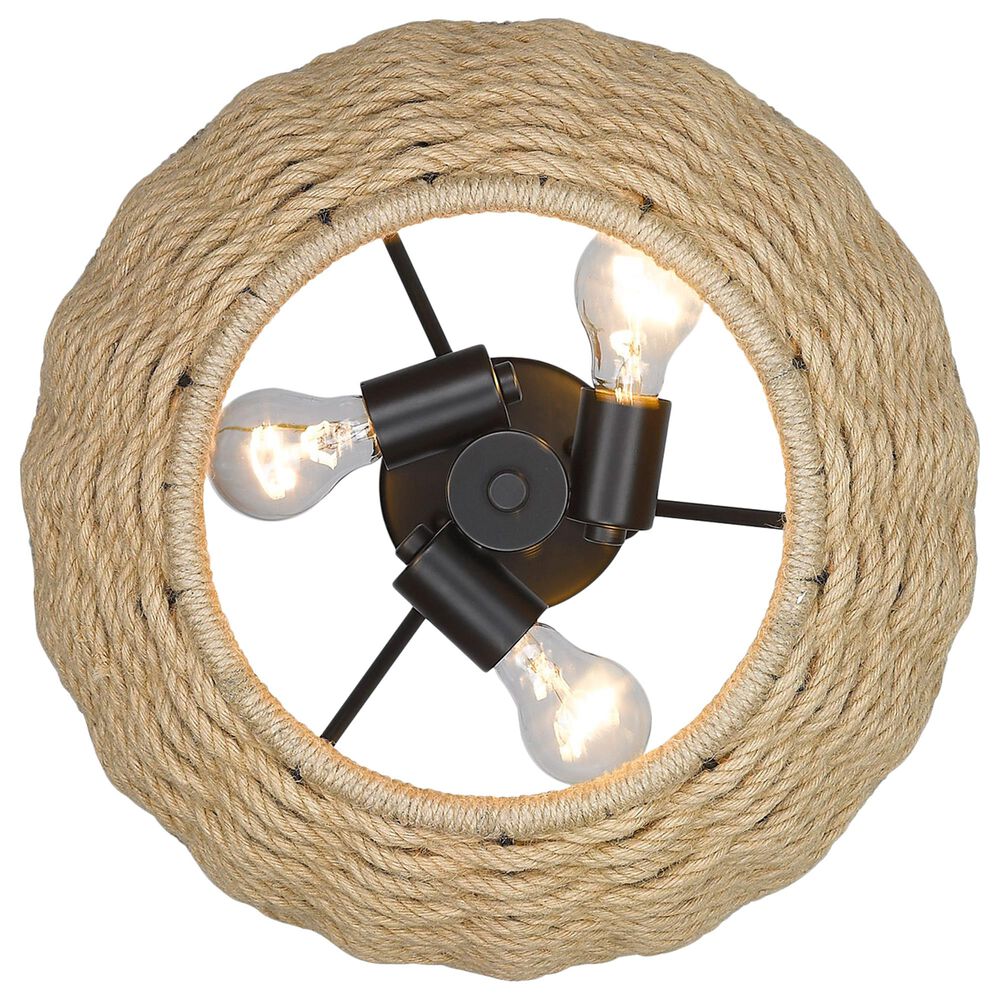 Golden Lighting Hathaway Semi-Flush in Matte Black, , large