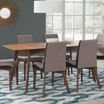 Pacific Landing Alfredo Redbridge Dining Table in Natural Walnut, , large