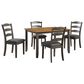 Valor Living West Lake 5-Piece Rectangular Dining Set in Antique Natural and Grey, , large