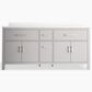 Kohler Kresla 72" Double Bathroom Vanity in Atmos Grey with 3 cm White Quartz Top and Rectangular Sinks, , large