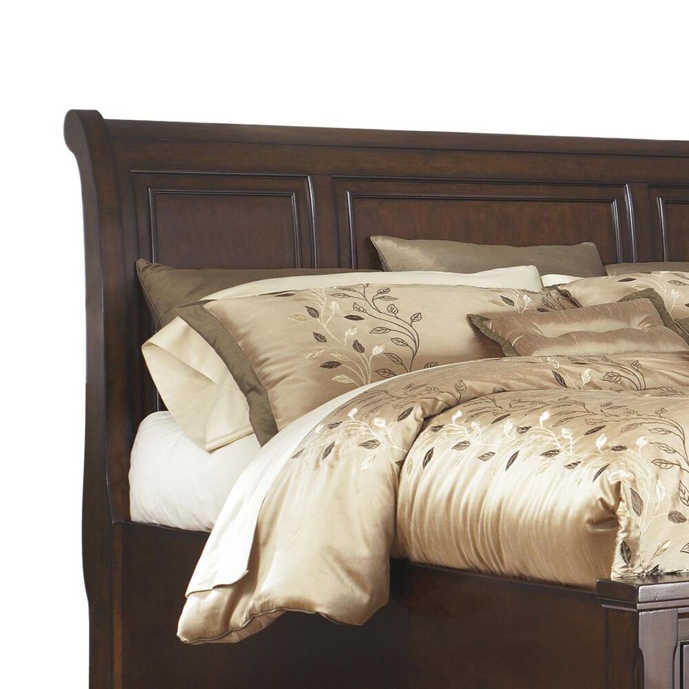 Millennium Porter King Storage Bed in Burnished Brown NFM