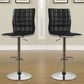 Pacific Landing Adjustable Waffle Bar Stool in Black - Set of 2, , large