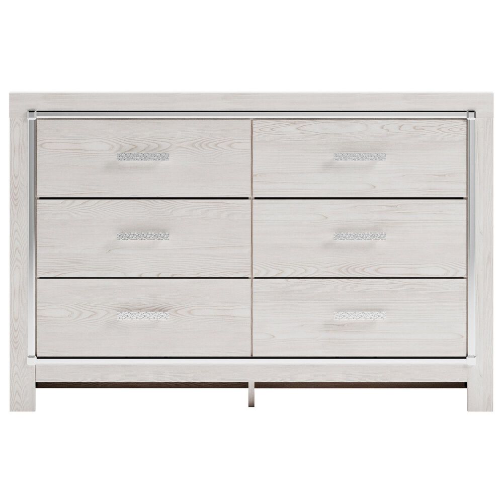 Ashley Altyra 4-Piece Queen Upholstered Bed Set in White, , large