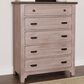 Viceray Collections Bungalow 5 Drawer Chest in Dover Grey and Folkstone, , large
