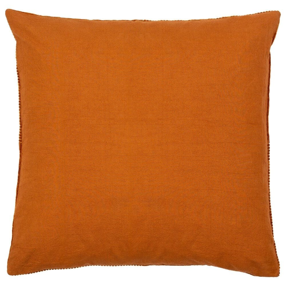 Surya Corduroy Quarters 20&quot; x 20&quot; Throw Pillow in Brick Red, , large