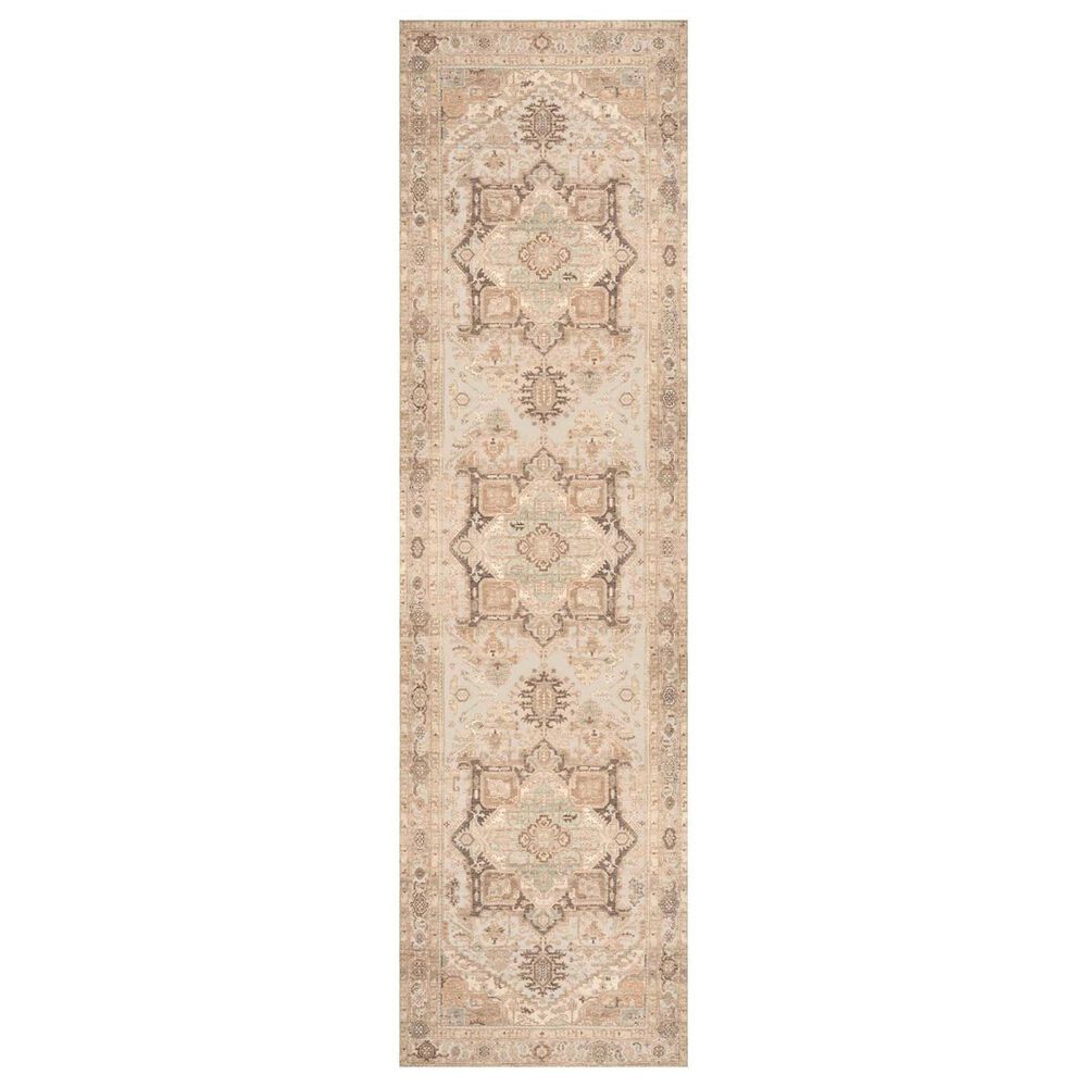 Nourison Vintage Washables Coral and Mint 2"2" x 8" Runner, , large