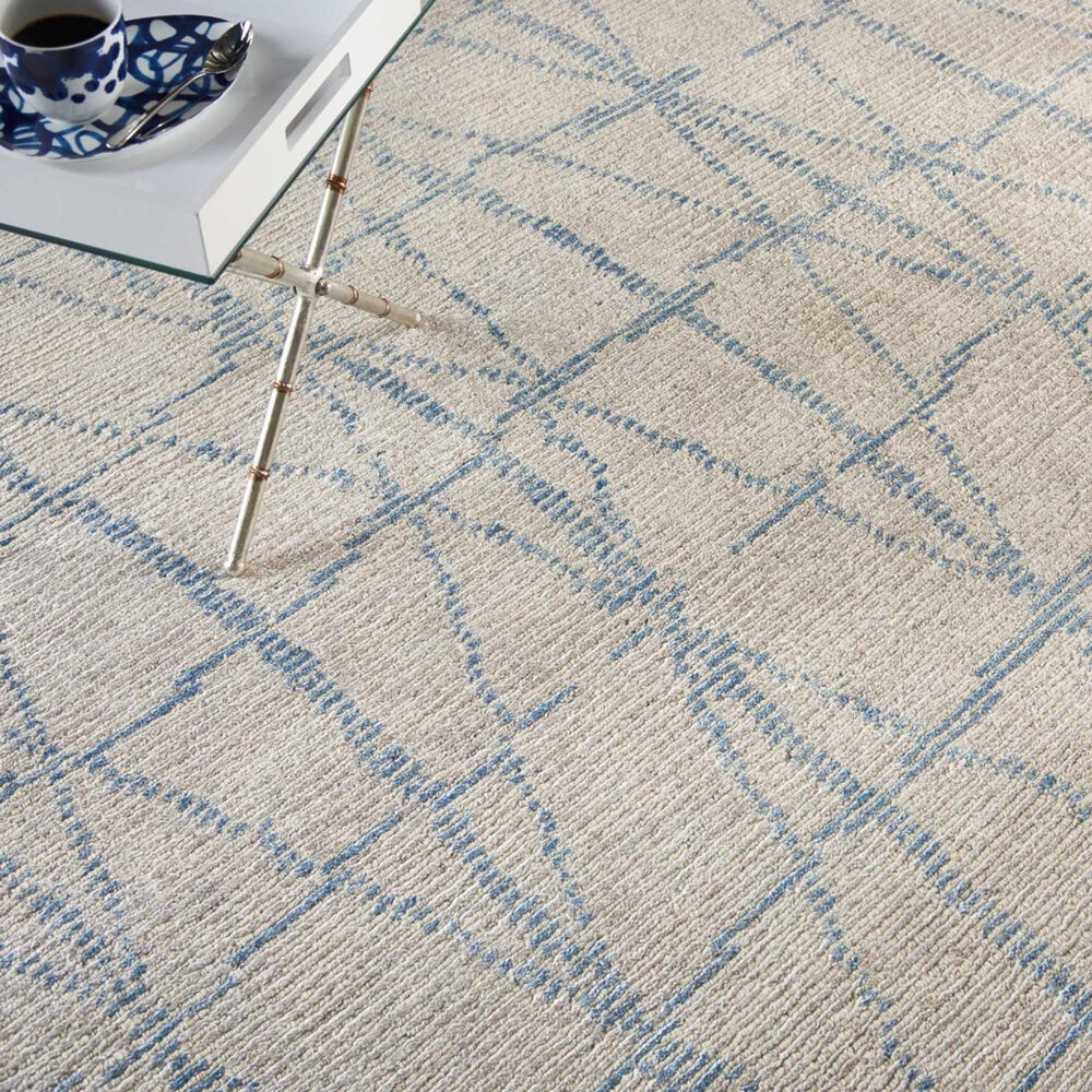 Nourison Ellora ELL02 8&#39;6&quot; x 11&#39;6&quot; Sky Area Rug, , large