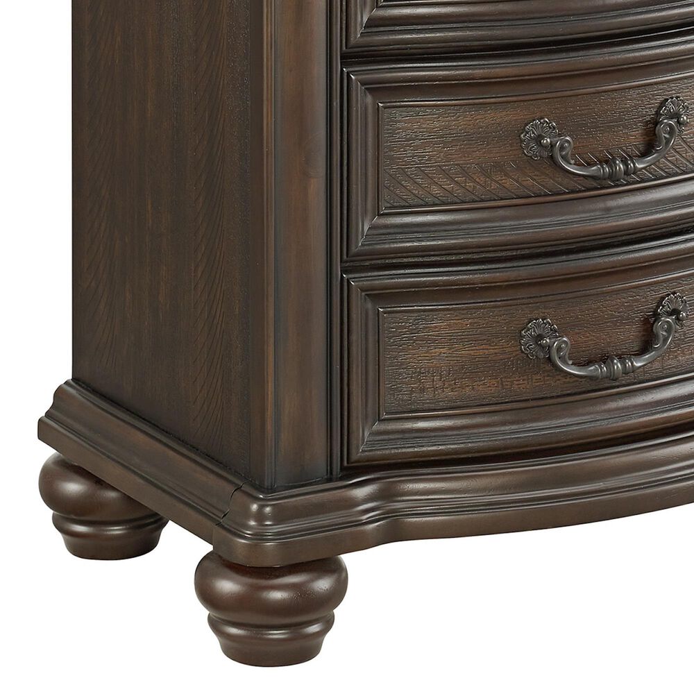 Mayberry Hill Brunswick King Panel Bed with Two Nightstands in Mahogany, , large