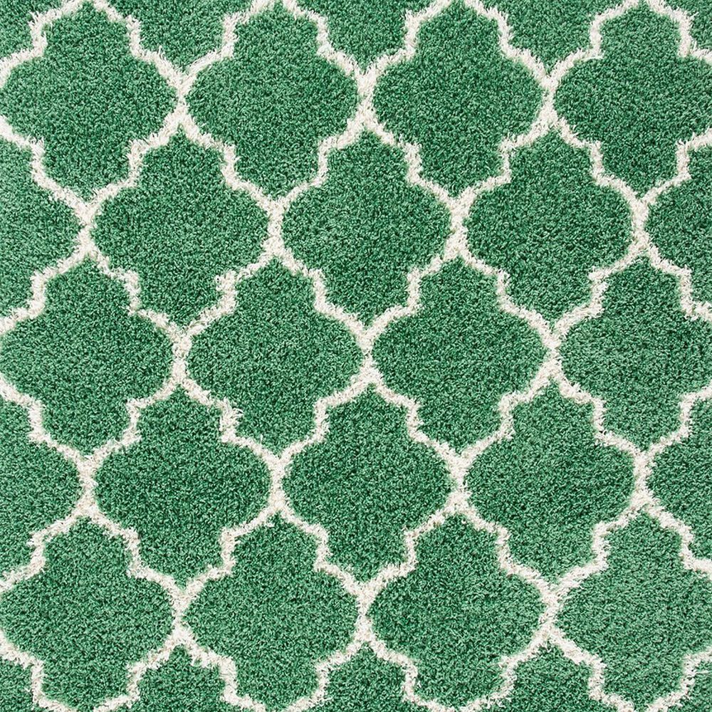 Safavieh Venus Shag 2&#39;2&quot; x 8&#39; Green and Ivory Runner, , large