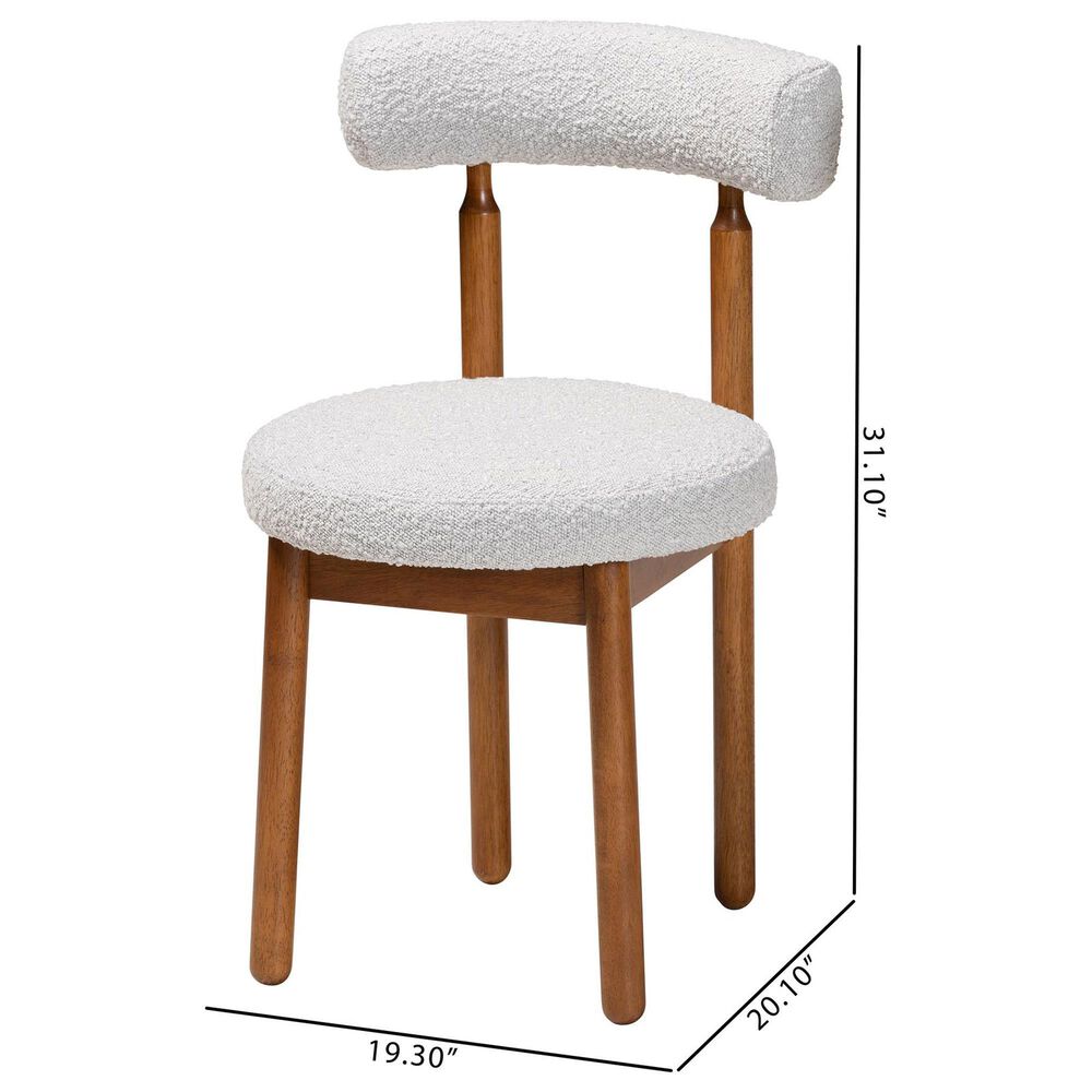 Baxton Studio Edric Side Chair in Walnut Brown (Set of 2), , large