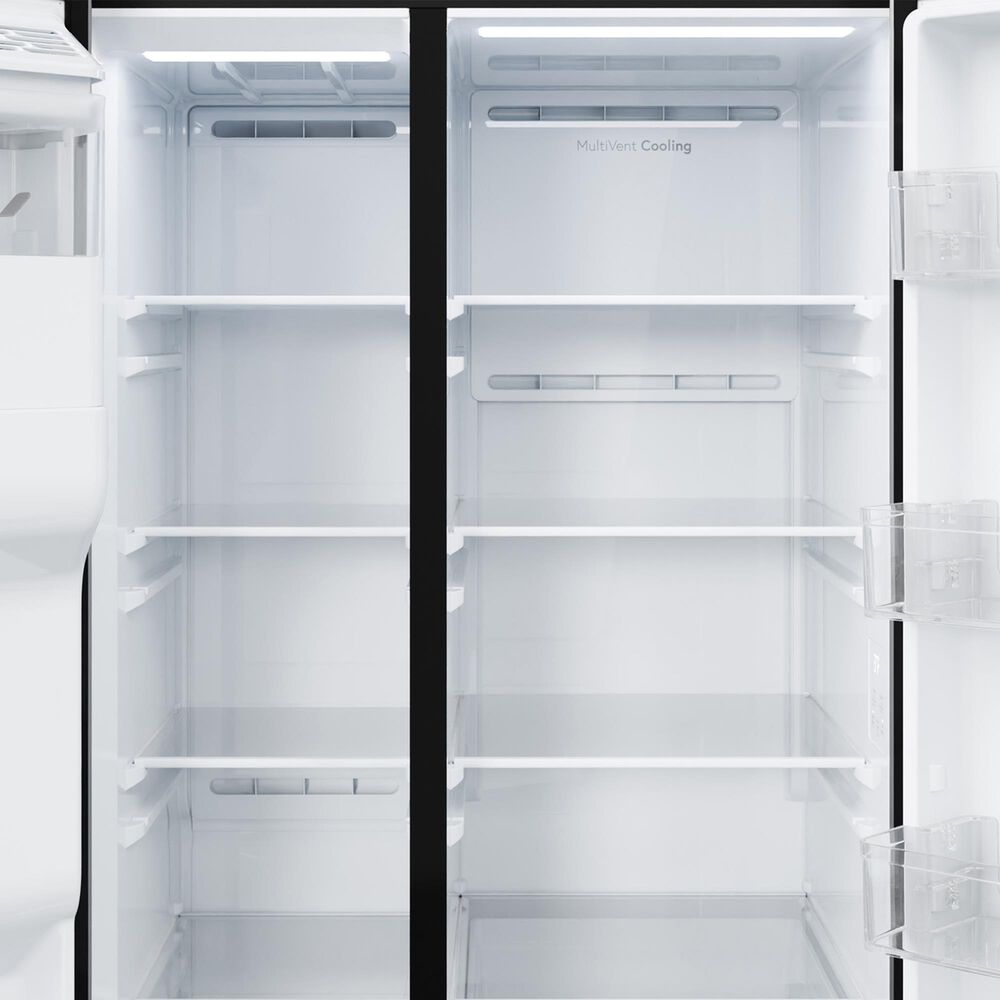 GE Appliances 28 Cu. Ft. Side-By-Side Refrigerator with Extra Tall Dispenser and In-Door Icemaker in Fingerprint Resistant Slate, , large