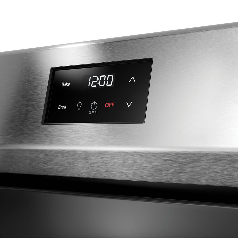 Frigidaire 4-Piece Kitchen Package with 25.6 Cu. Ft. 36" Standard Depth Refrigerator, 30" Electric Range, 1.8 Cu. Ft. Over-The-Range Microwave, 24 in. Built-In Dishwasher in Stainless Steel, , large