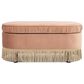 Jennifer Taylor Home Serena Storage Bench with Tufted Bullion Fringe in Peach Orange, , large
