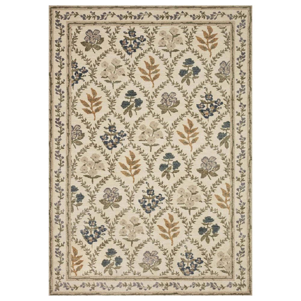 Rifle Paper Co. x Loloi Fiore FIO-04 2&#39;7&quot; x 8&#39; Ivory Runner, , large