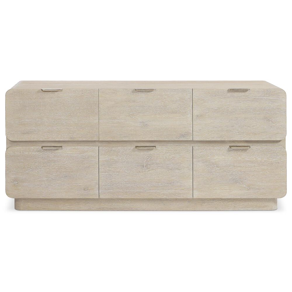 Bernhardt Antibes 4-Piece King Upholstered Panel Bedroom Set in Roz with USB Ports, , large