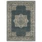 Oriental Weavers Alton 6"7" x 9"6" Blue and Beige Area Rug, , large