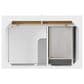 James Martin Vanities Lorelai 36" Single Vanity in Bright White with 3 cm White Zeus Quartz Top, , large