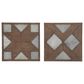 Maple and Jade 19" x 19" Farmhouse Wall Decor in Brown and Gray (Set of 2), , large
