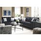 Ashley Altari Stationary Sofa and Loveseat Set in Slate, , large