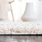 Safavieh Venus Shag VNS604B 2"7" Square Ivory and Dark Grey Area Rug, , large