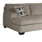 Ashley Ballinasloe 3-Piece Left Facing U-Shaped Sectional in Platinum, , large