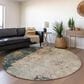 Dalyn Rug Company Nouveau NV15 8" Round Taupe Indoor/Outdoor Area Rug, , large