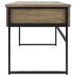 Ashley Montia 67" Writing Desk in Light Brown and Gunmetal Gray, , large
