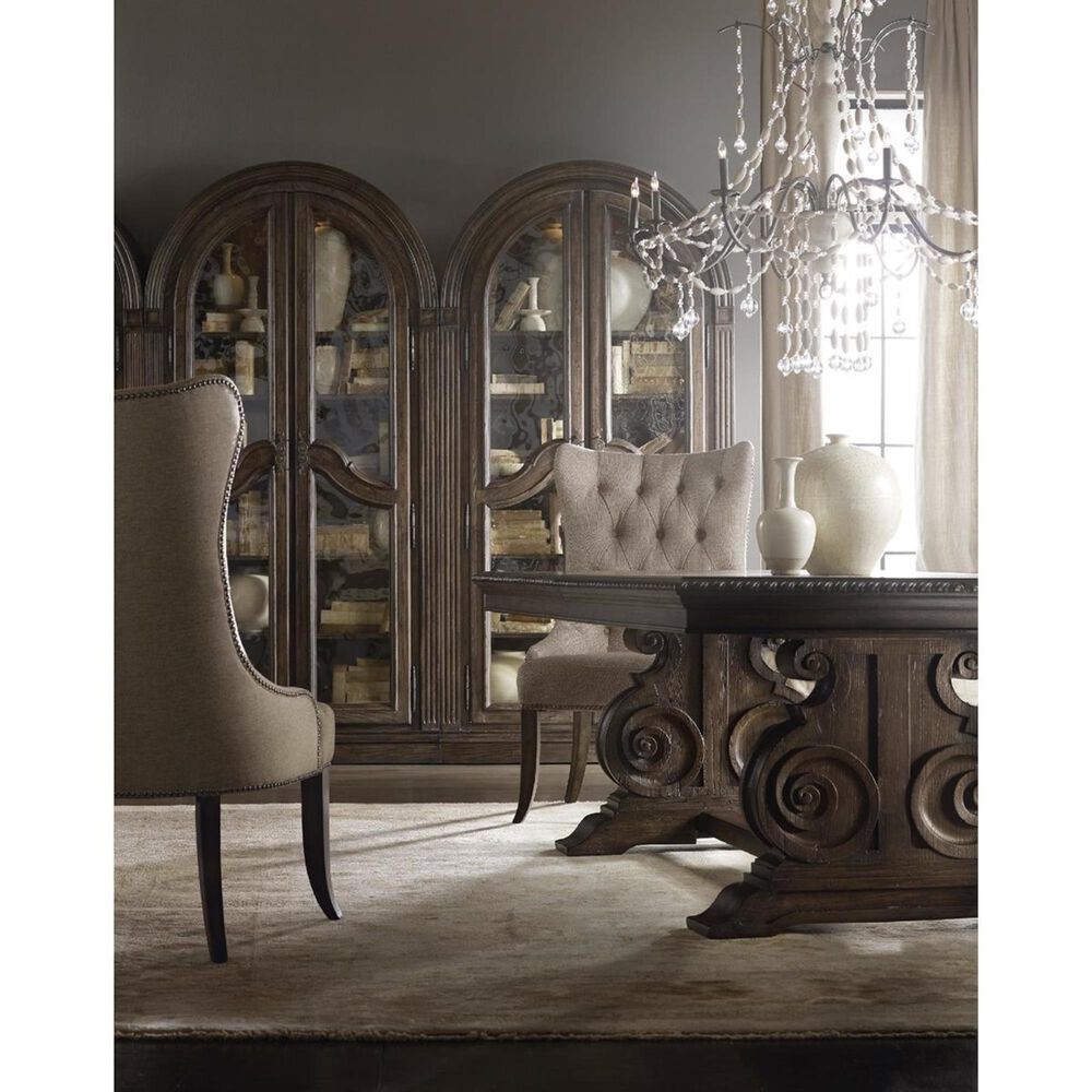 Hooker Furniture Rhapsody Dining Chair with Reclaimed Natural Legs in Beige &#40;Set of 2&#41;, , large