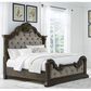 Millenium Queen Upholstered Bed in Dark Brown, , large