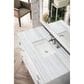 James Martin Vanities Addison 48" Single Bathroom Vanity in Glossy White with 3 cm Arctic Fall Solid Surface Top and Rectangular Sink, , large