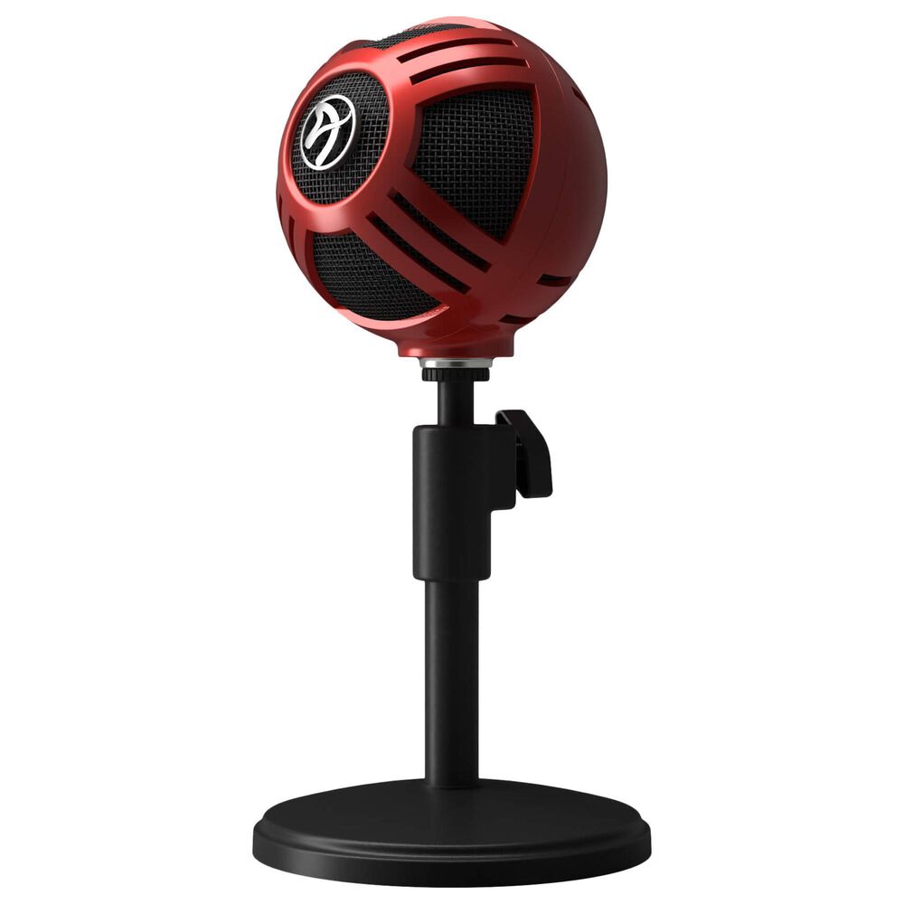Arozzi Sfera Gaming/Streaming/Office USB Microphone - Cardioid Polar Pattern, Boom Arm Compatible - Red, , large