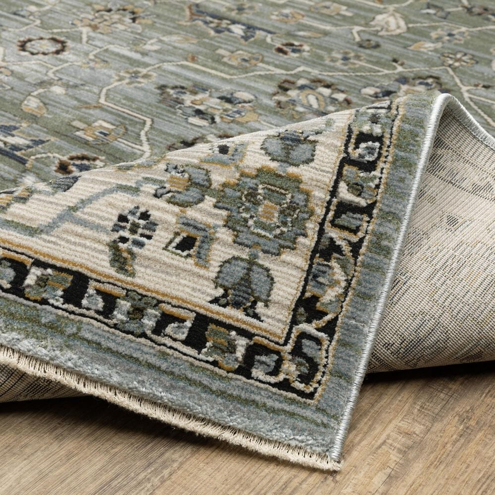 Oriental Weavers Keira KEI07 Blue and Green 6&#39;7&quot; x 9&#39;6&quot; Area Rug, , large
