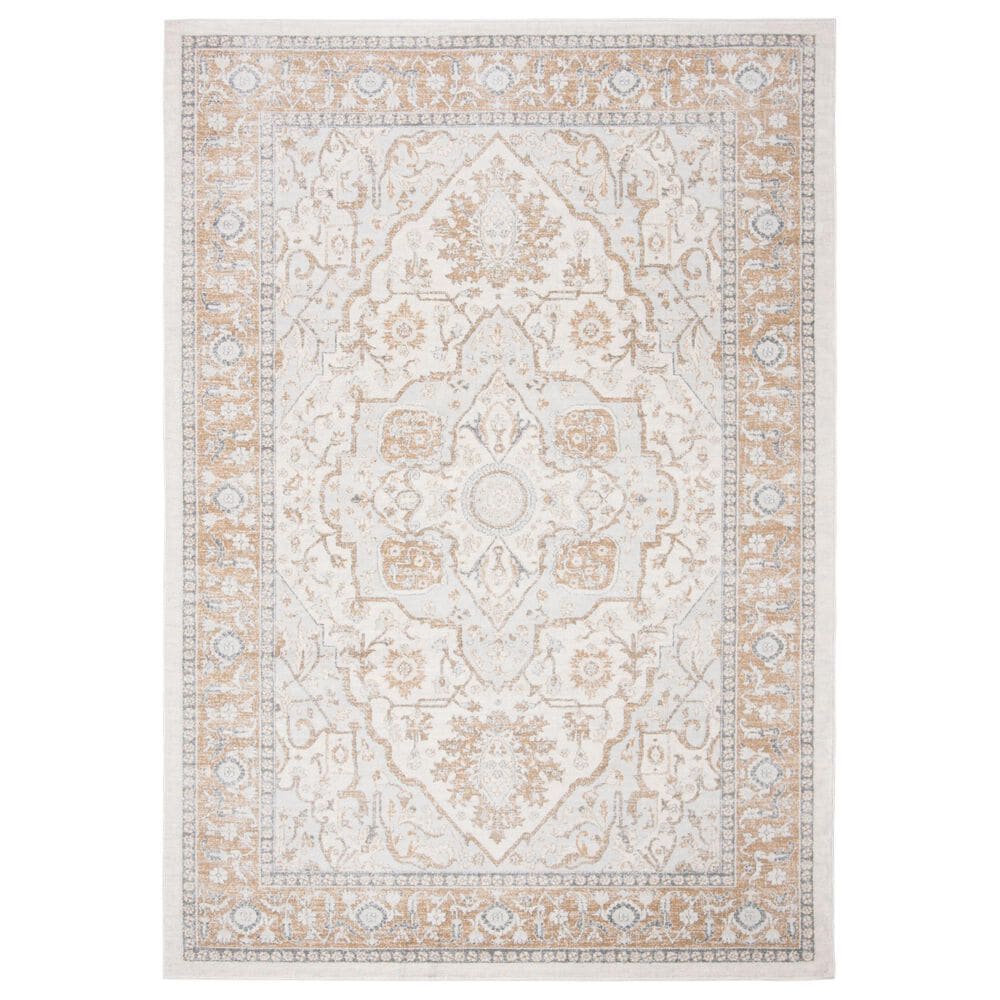 Safavieh Isabella ISA936A 4" x 6" Cream and Beige Area Rug, , large