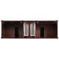 James Martin Vanities Brittany 72" Double Bathroom Vanity in Burnished Mahogany with 3 cm Eternal Marfil Quartz Top and Rectangle Sinks, , large