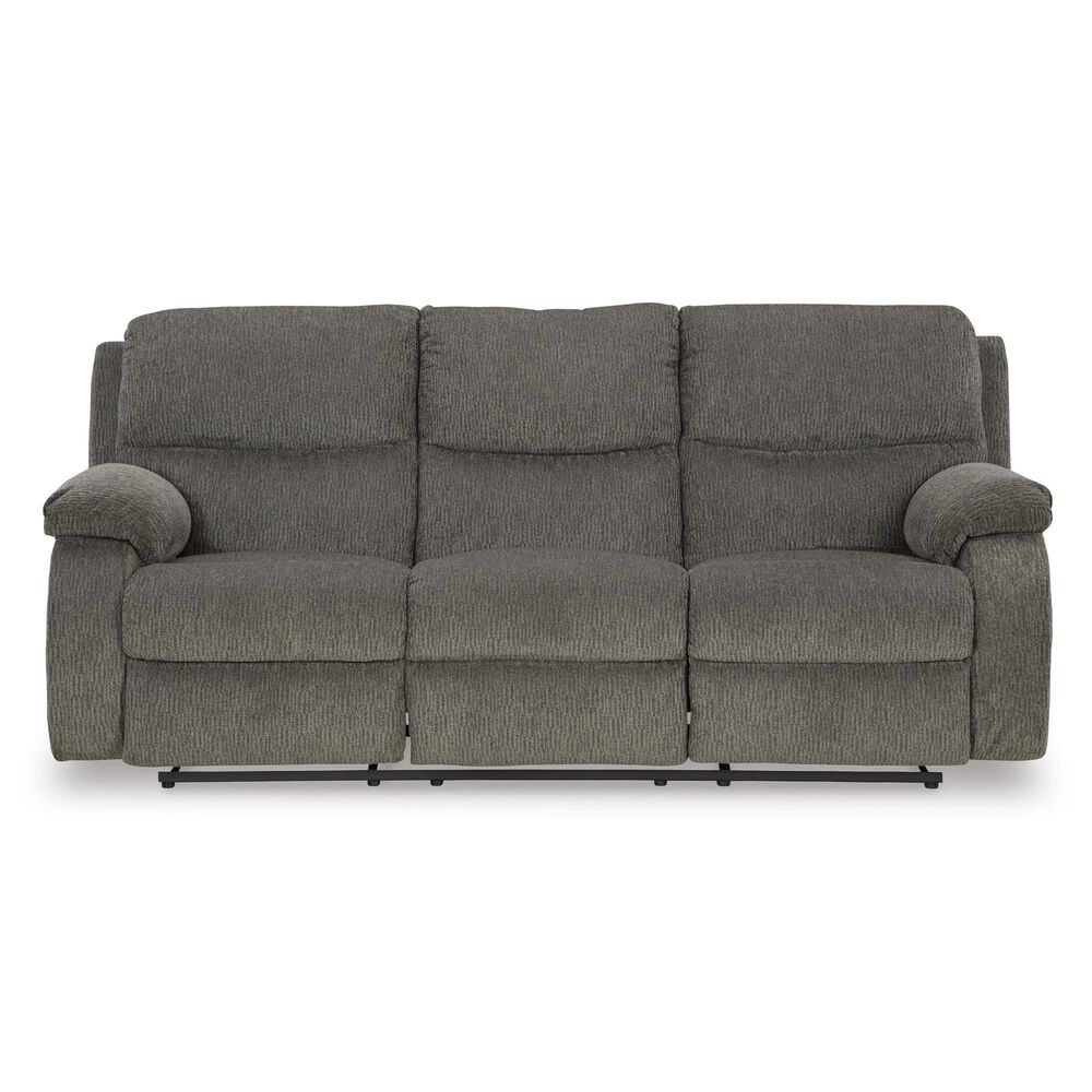 Ashley Scranto Manual Reclining Sofa in Brindle, , large